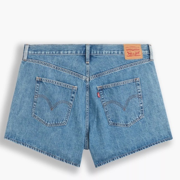 LEVI’S HIGH WAISTED MOM DENIM JEAN SHORTS MED WASH WOMENS 26W NEW WITH TAGS - Picture 2 of 9